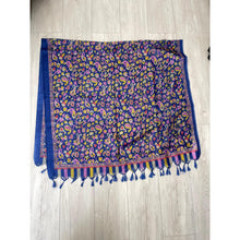 Jubilee Print Wrap w/ Tassel Details - Midnight Paisley Bloom-Long Wrap-The Little Tichel Lady