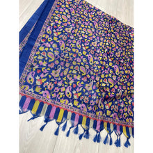 Jubilee Print Wrap w/ Tassel Details - Midnight Paisley Bloom-Long Wrap-The Little Tichel Lady