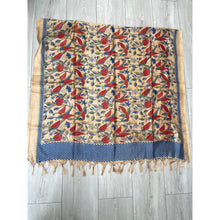 Jubilee Print Wrap w/ Tassel Details - Neutral Songbird-Long Wrap-The Little Tichel Lady