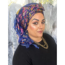 Jubilee Print Wrap w/ Tassel Details - Midnight Paisley Bloom-Long Wrap-The Little Tichel Lady