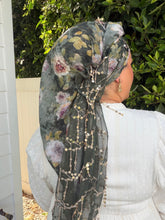 Exquisite Oversized Luxe Square - Deep Green Floral-Squares-The Little Tichel Lady