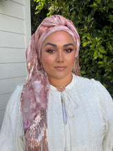 Exquisite Oversized Luxe Square - Pink Floral-Squares-The Little Tichel Lady