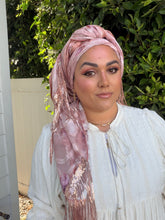 Exquisite Oversized Luxe Square - Pink Floral-Squares-The Little Tichel Lady