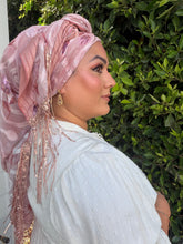 Exquisite Oversized Luxe Square - Pink Floral-Squares-The Little Tichel Lady