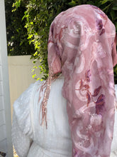 Exquisite Oversized Luxe Square - Pink Floral-Squares-The Little Tichel Lady