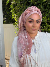 Exquisite Oversized Luxe Square - Pink Floral-Squares-The Little Tichel Lady
