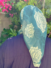 Gauzy Rose Petal Squares - Green-Squares-The Little Tichel Lady