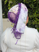 Exquisite Sequins & Floral Headwrap - Purple Floral-Long Wrap-The Little Tichel Lady