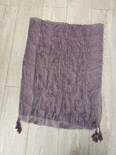 Exquisite Floral Headwrap - Dusty purple-Long Wrap-The Little Tichel Lady
