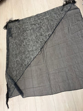 Exquisite Oversized Luxe Square - Black Beaded-Squares-The Little Tichel Lady
