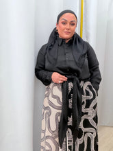 Versatile Satin Blouse - Black-Tops-The Little Tichel Lady
