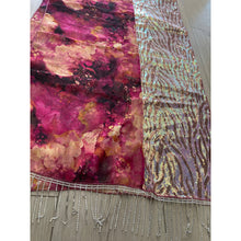 Israeli Sequins + Print Tassel Wrap - Berry/Multi-Long Wrap-The Little Tichel Lady