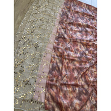 Israeli Watercolor Sequins Print Wrap - Pink Background-Long Wrap-The Little Tichel Lady