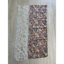 Israeli Watercolor Sequins Print Wrap - Neutral Background-Long Wrap-The Little Tichel Lady