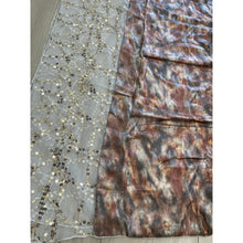 Israeli Watercolor Sequins Print Wrap - Olive Background-Long Wrap-The Little Tichel Lady