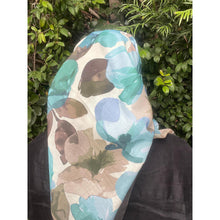 Blushing Orchid Lightweight Square Tichel - Olive/Sky Blue-Squares-The Little Tichel Lady