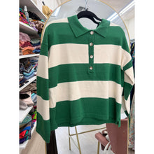 Cozy Collared Sweater Top - Green-Sweater-The Little Tichel Lady