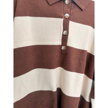 Cozy Collared Sweater Top - Brown-Sweater-The Little Tichel Lady