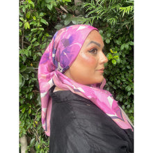 Blushing Orchid Lightweight Square Tichel - Pink/Purple-Squares-The Little Tichel Lady