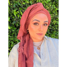 Featherlight XL Tassel Square - Rust-Squares-The Little Tichel Lady