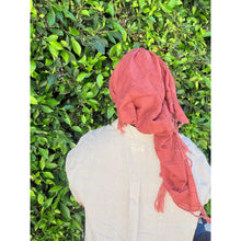 Featherlight XL Tassel Square - Rust-Squares-The Little Tichel Lady