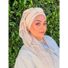 Featherlight XL Tassel Square - Cream-Squares-The Little Tichel Lady