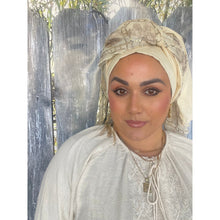 Celestial Luxe Israeli Tassel Wrap - Creme-Long wrap-The Little Tichel Lady