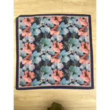 Blushing Orchid Lightweight Square Tichel - Navy/Mauve-Squares-The Little Tichel Lady