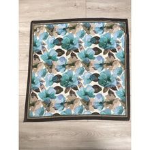 Blushing Orchid Lightweight Square Tichel - Olive/Sky Blue-Squares-The Little Tichel Lady