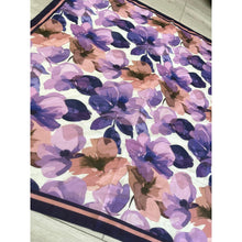 Blushing Orchid Lightweight Square Tichel - Purple/Peach-Squares-The Little Tichel Lady