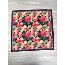 Blushing Orchid Lightweight Square Tichel - Black/Multi-Squares-The Little Tichel Lady