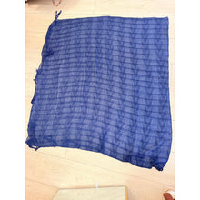 Featherlight XL Tassel Square - Navy-Squares-The Little Tichel Lady