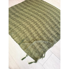 Featherlight XL Tassel Square - Olive-Squares-The Little Tichel Lady