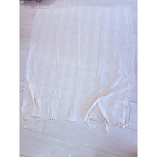 Featherlight XL Tassel Square - Cream-Squares-The Little Tichel Lady