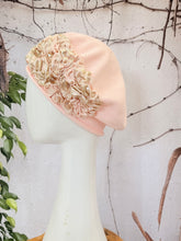 Embellished Cotton Beret - Medium/Large, Pink