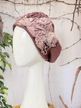 Embellished Cotton Beret - Medium/Large, Mauve
