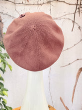 Embellished Cotton Beret - Medium/Large, Mauve