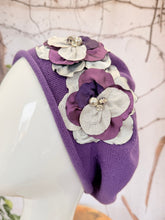 Embellished Cotton Beret - Medium/Large, Purple