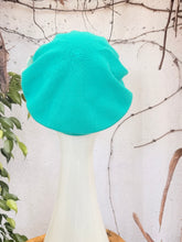 Embellished Cotton Beret - Small, Sea Green