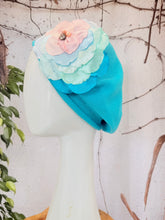 Embellished Cotton Beret - Medium/Large, Turquoise