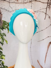 Embellished Cotton Beret - Medium/Large, Turquoise