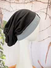 Classic Cotton Studded Long Snood - Gray-Snood-The Little Tichel Lady