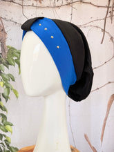Classic Cotton Studded Long Snood - Royal Blue-Snood-The Little Tichel Lady
