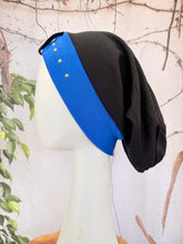 Classic Cotton Studded Long Snood - Royal Blue-Snood-The Little Tichel Lady
