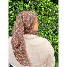 Garden Bloom Cotton Square Tichel - Olive-Squares-The Little Tichel Lady