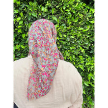 Garden Bloom Cotton Square Tichel - Minty Sage-Squares-The Little Tichel Lady