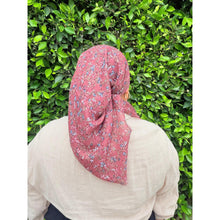 Garden Bloom Cotton Square Tichel - Rose-Squares-The Little Tichel Lady