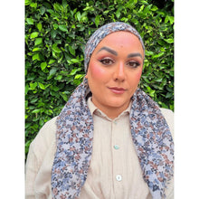 Garden Bloom Cotton Square Tichel - Neutral-Squares-The Little Tichel Lady
