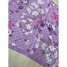 Luxe Inspired G Print Floral Square Tichels - Orchid-Squares-The Little Tichel Lady