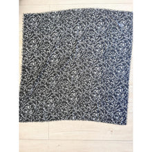 Garden Bloom Cotton Square Tichel - Black/White-Squares-The Little Tichel Lady